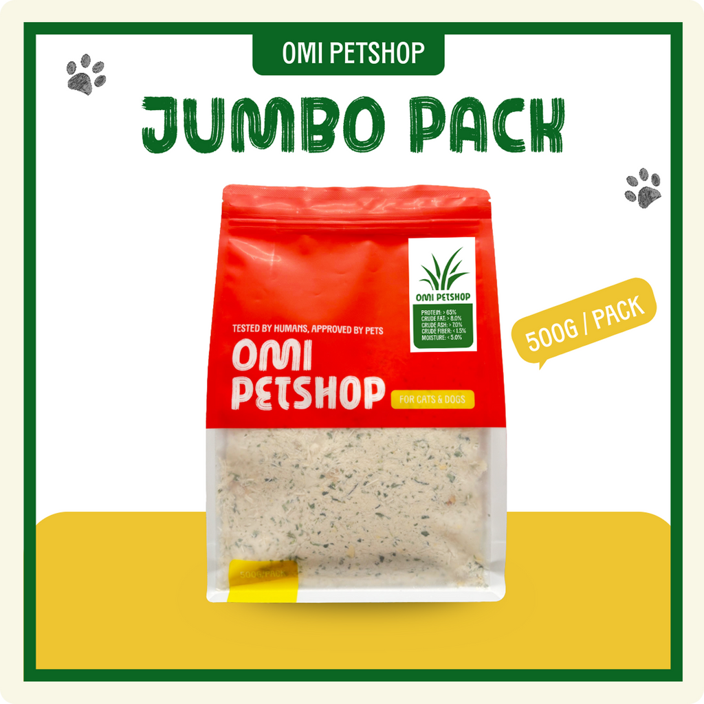 Kibble Topper Jumbo Pack Chicken & Cat Grass