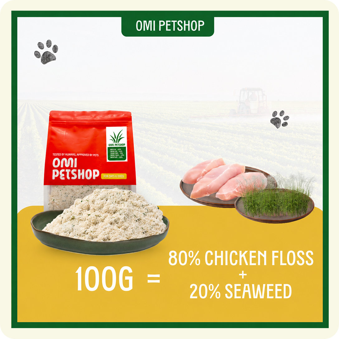 Kibble Topper Jumbo Pack Chicken & Cat Grass