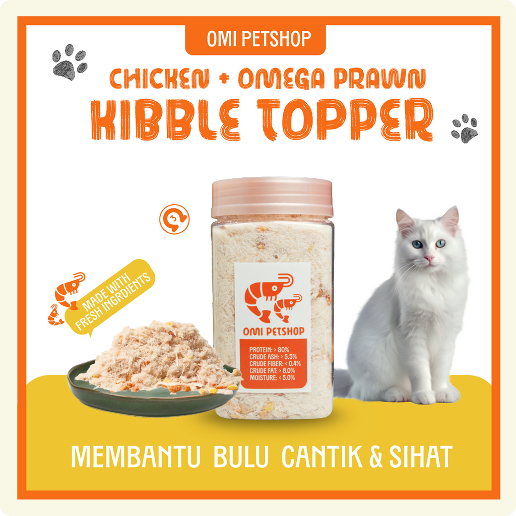 Kibble Topper Chicken & Omega Prawn